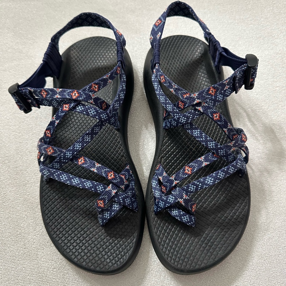 Chaco Zx2 Classic Wink Blue Sandals floral Womens 9 Athletic Outdoor Strappy